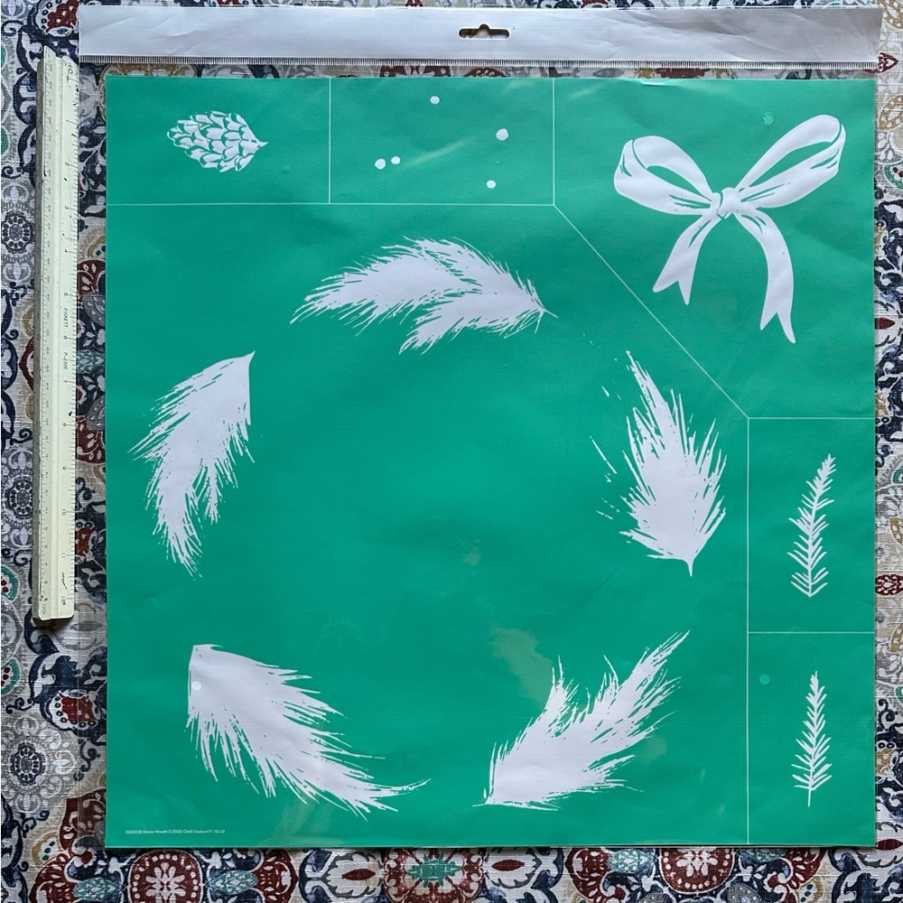 Chalk Couture Transfer-Winter Wreath